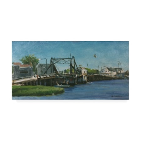 Michael Budden 'Manasquan Bridge' Canvas Art,12x24